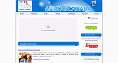 Desktop Screenshot of afriquecanada.org